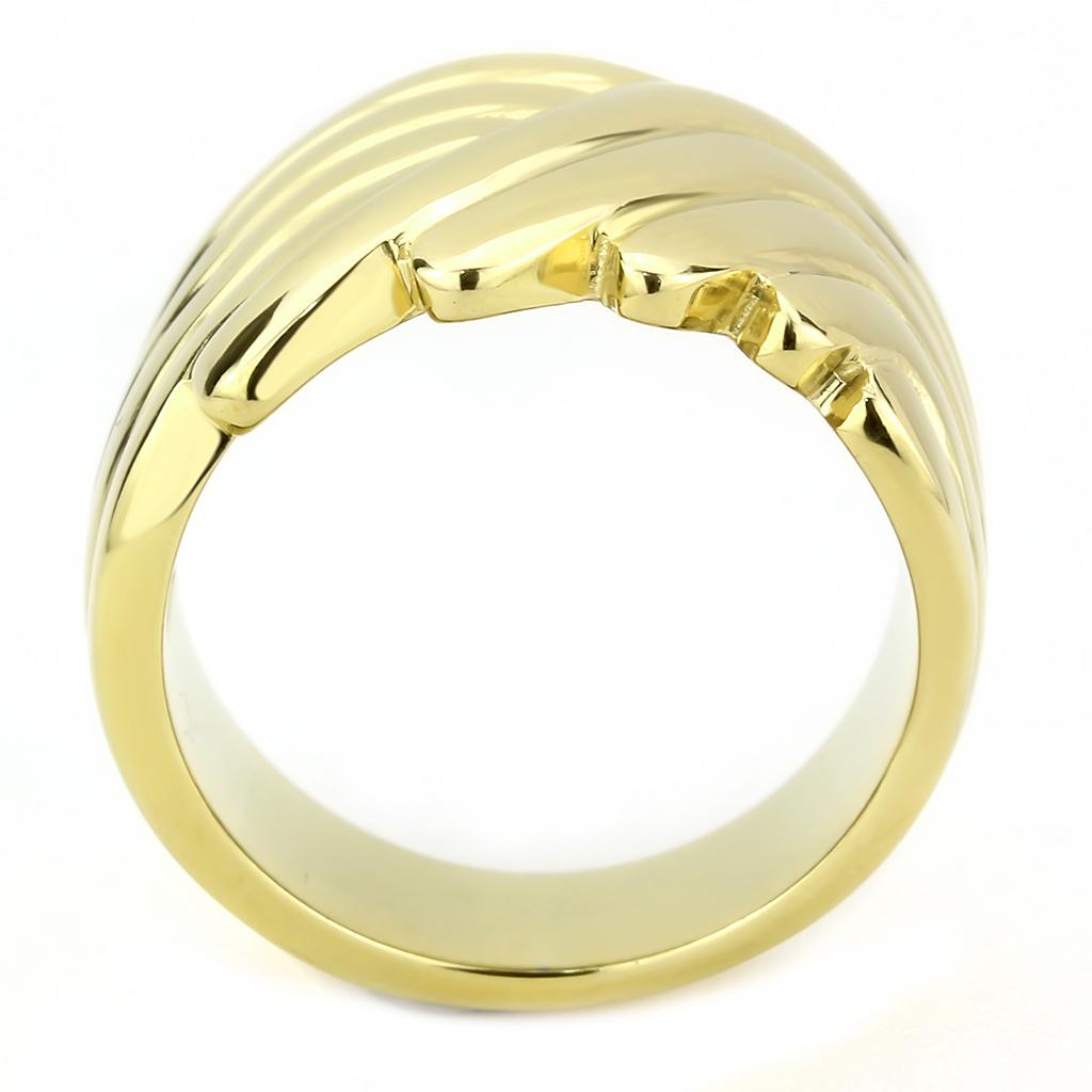 MATK3576 - IP Gold(Ion Plating) Stainless Steel Ring with No Stone