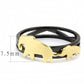 MATK3582 - IP Gold+ IP Black (Ion Plating) Stainless Steel Ring with No Stone