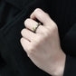 MATK3582 - IP Gold+ IP Black (Ion Plating) Stainless Steel Ring with No Stone