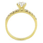MATK3605 - IP Gold(Ion Plating) Stainless Steel Ring with AAA Grade CZ  in Clear