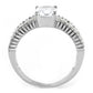 MATK3608 - No Plating Stainless Steel Ring with AAA Grade CZ  in Clear