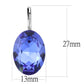 MATK3614 - No Plating Stainless Steel Earrings with Top Grade Crystal  in Sapphire