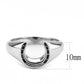 MATK3619 - High polished (no plating) Stainless Steel Ring with No Stone