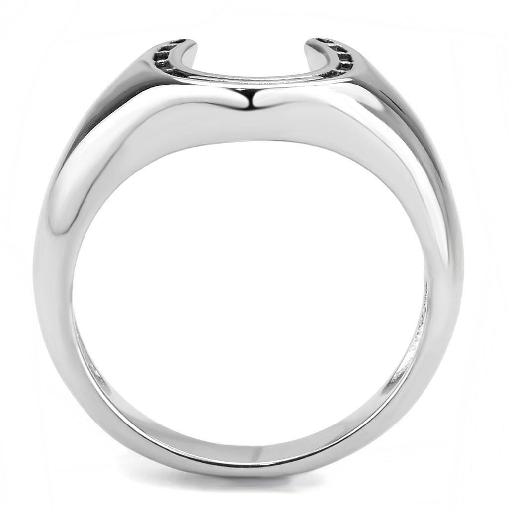 MATK3619 - High polished (no plating) Stainless Steel Ring with No Stone