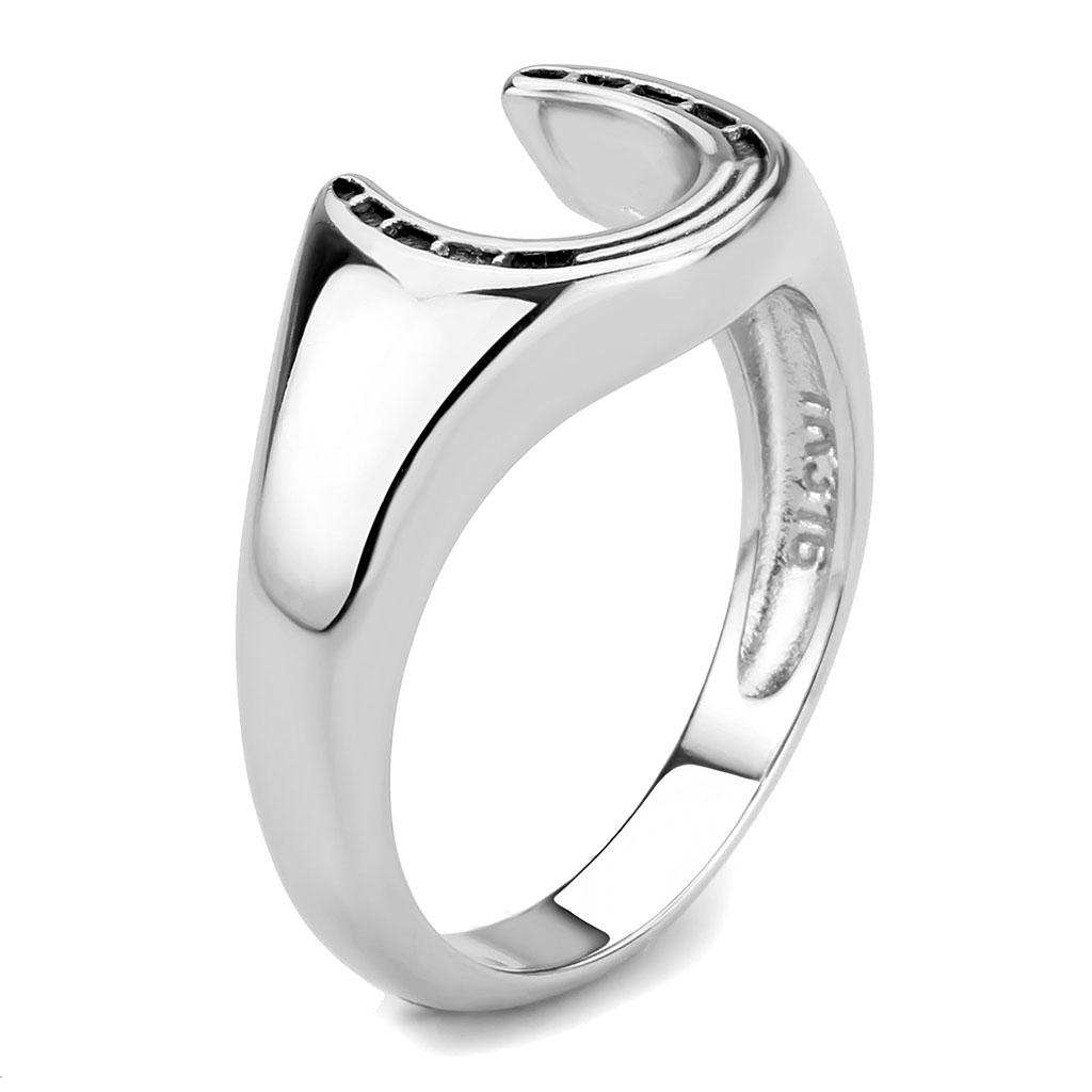 MATK3619 - High polished (no plating) Stainless Steel Ring with No Stone