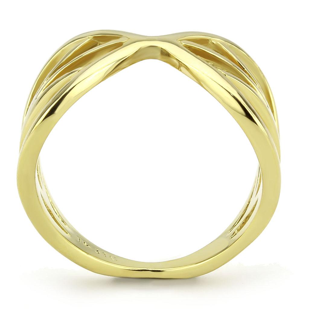 MATK3624 - IP Gold(Ion Plating) Stainless Steel Ring with No Stone