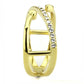 MATK3625 - IP Gold(Ion Plating) Stainless Steel Ring with Top Grade Crystal  in Clear