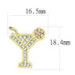 MATK3660 - IP Gold(Ion Plating) Stainless Steel Earrings with Top Grade Crystal  in Silk