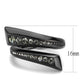 MATK3692 - IP Black(Ion Plating) Stainless Steel Ring with Top Grade Crystal  in Black Diamond