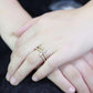 MATK3707 - IP Gold(Ion Plating) Stainless Steel Ring with Top Grade Crystal  in Clear