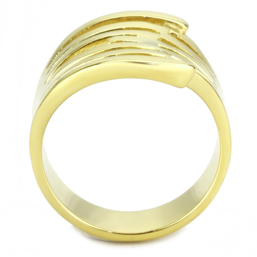 MATK3717 - IP Gold(Ion Plating) Stainless Steel Ring with No Stone