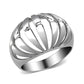 MATK3732 High polished Stainless Steel Ring with NoStone in No Stone