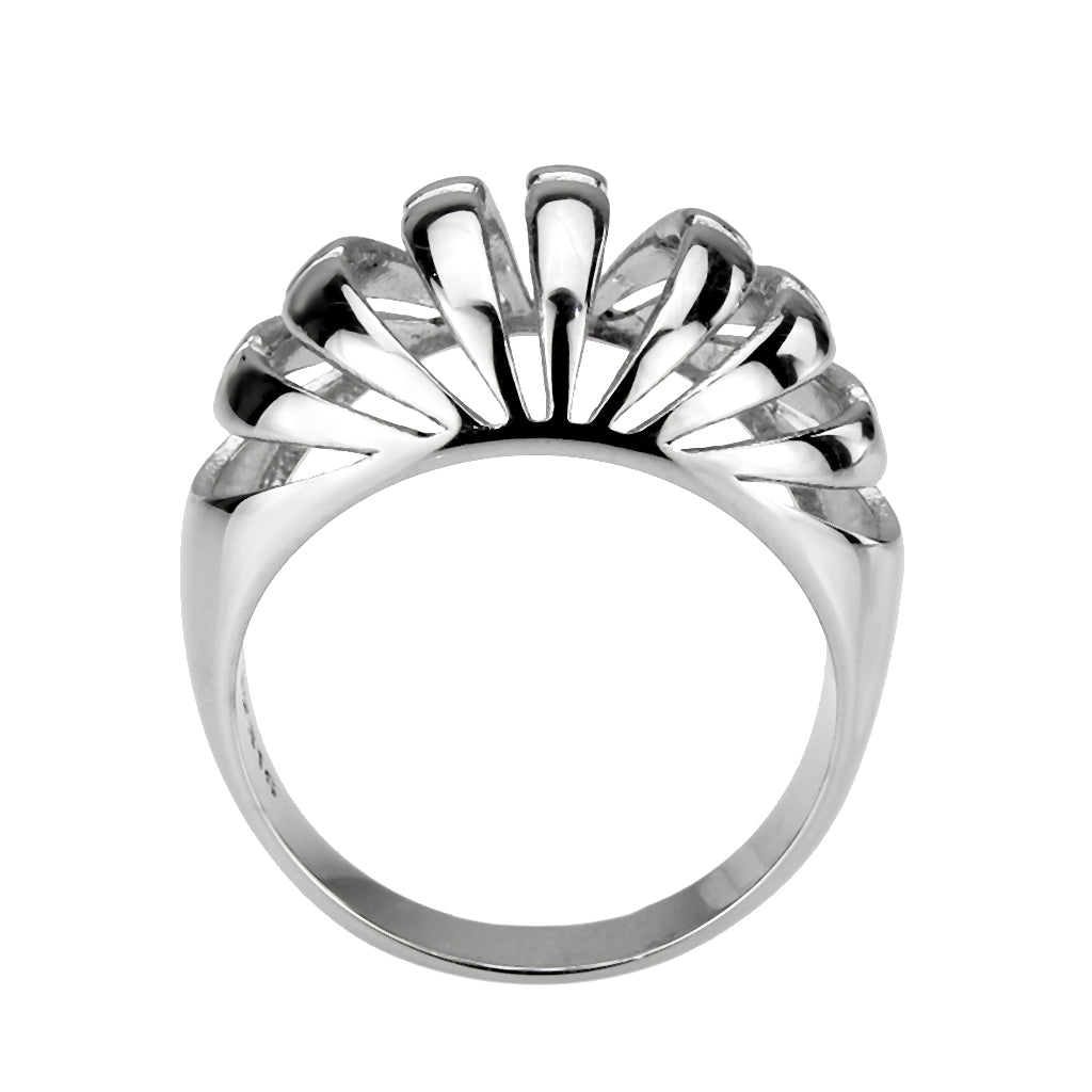 MATK3732 High polished Stainless Steel Ring with NoStone in No Stone