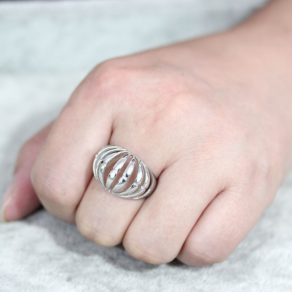 MATK3732 High polished Stainless Steel Ring with NoStone in No Stone
