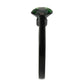 MATK3738 IP Black Stainless Steel Ring with Synthetic in Emerald