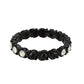 MATK3744 IP Black Stainless Steel Ring with Top Grade Crystal in White