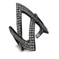 MATK3748 IP Black  Stainless Steel Ring with AAA Grade CZ in Clear