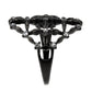 MATK3749 IP Black Stainless Steel Ring with AAA Grade CZ in Clear