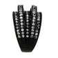 MATK3752 IP Black Stainless Steel Ring with AAA Grade CZ in Clear