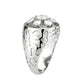 MATK3762 - High polished (no plating) Stainless Steel Ring with AAA Grade CZ in Clear