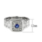 MATK3771 - High polished (no plating) Stainless Steel Ring with Synthetic in Montana