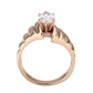 MATK3787 - IP Rose Gold(Ion Plating) Stainless Steel Ring with AAA Grade CZ in Clear