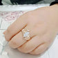 MATK3787 - IP Rose Gold(Ion Plating) Stainless Steel Ring with AAA Grade CZ in Clear