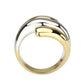 MATK3796 - Two Tone IP Gold (Ion Plating) Stainless Steel Ring with NoStone in No Stone