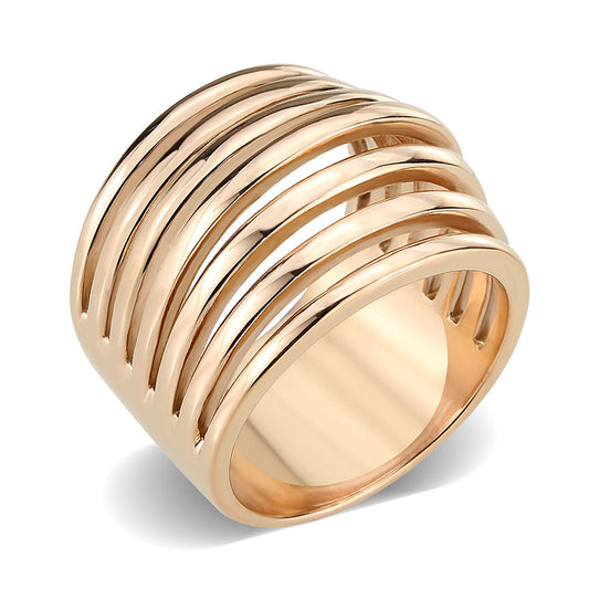 MATK3797 - IP Rose Gold(Ion Plating) Stainless Steel Ring with NoStone in No Stone