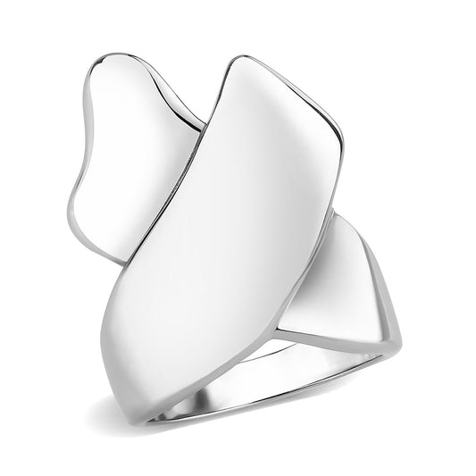 MATK3798 - High polished (no plating) Stainless Steel Ring with NoStone in No Stone