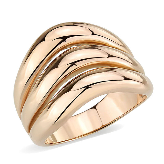 MATK3799 - IP Rose Gold(Ion Plating) Stainless Steel Ring with NoStone in No Stone
