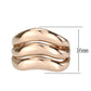 MATK3799 - IP Rose Gold(Ion Plating) Stainless Steel Ring with NoStone in No Stone
