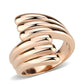 MATK3800 - IP Rose Gold(Ion Plating) Stainless Steel Ring with NoStone in No Stone