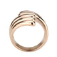 MATK3800 - IP Rose Gold(Ion Plating) Stainless Steel Ring with NoStone in No Stone