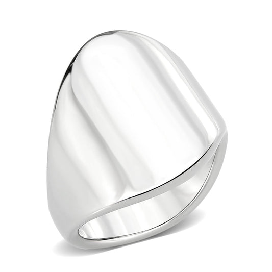 MATK3801 - High polished (no plating) Stainless Steel Ring with NoStone in No Stone