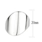 MATK3801 - High polished (no plating) Stainless Steel Ring with NoStone in No Stone