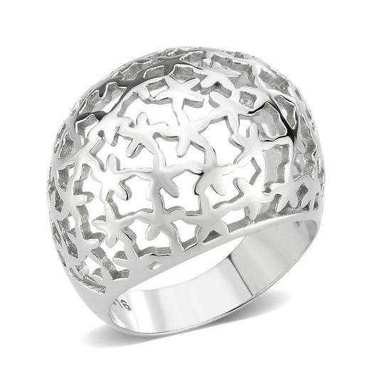 MATK3802 - High polished (no plating) Stainless Steel Ring with NoStone in No Stone