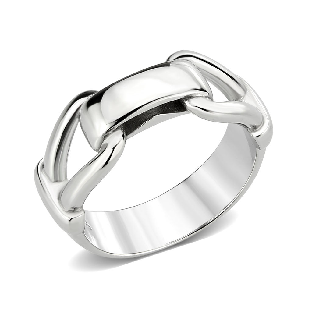 MATK3803 - High polished (no plating) Stainless Steel Ring with NoStone in No Stone