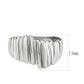 MATK3804 - High polished (no plating) Stainless Steel Ring with NoStone in No Stone