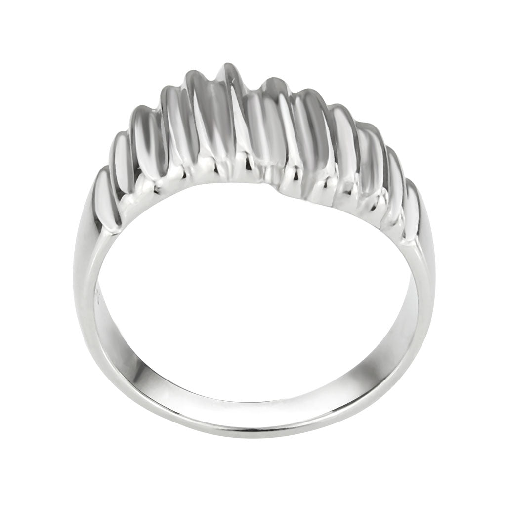MATK3804 - High polished (no plating) Stainless Steel Ring with NoStone in No Stone
