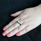 MATK3809 - IP Black (Ion Plating) Stainless Steel Ring with AAA Grade CZ in Clear