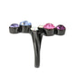 MATK3810 - IP Black (Ion Plating) Stainless Steel Ring with Top Grade Crystal in MultiColor