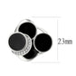 MATK3821 - High polished (no plating) Stainless Steel Ring with AAA Grade CZ in Clear