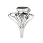 MATK3821 - High polished (no plating) Stainless Steel Ring with AAA Grade CZ in Clear