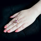 MATK3824 - IP Rose Gold(Ion Plating) Stainless Steel Ring with Top Grade Crystal in MultiColor