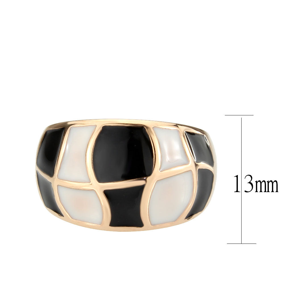 MATK3827 - IP Rose Gold(Ion Plating) Stainless Steel Ring with NoStone in No Stone