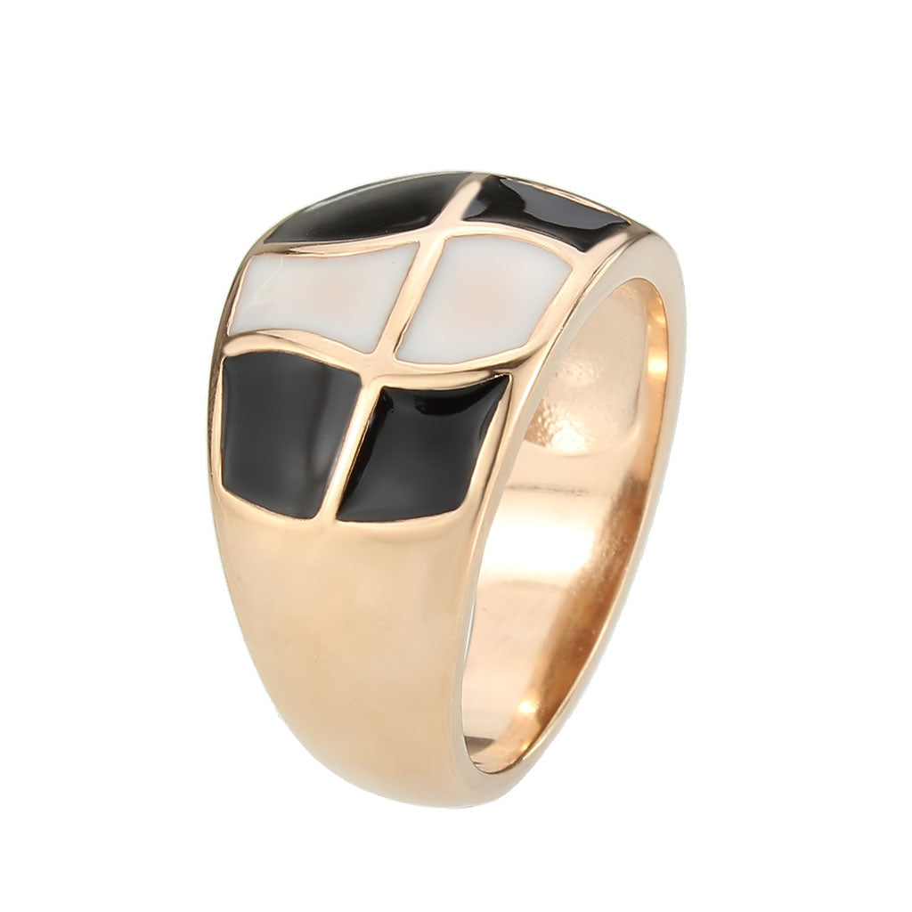MATK3827 - IP Rose Gold(Ion Plating) Stainless Steel Ring with NoStone in No Stone