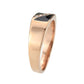 MATK3831 - IP Rose Gold(Ion Plating) Stainless Steel Ring with Top Grade Crystal in Clear