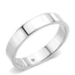MATK3832N- High Polished( No Plated) Stainless Steel Ring with Top Grade Crystal in Clear
