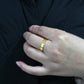 MATK3832 - IP Gold Stainless Steel Ring with Top Grade Crystal in Clear